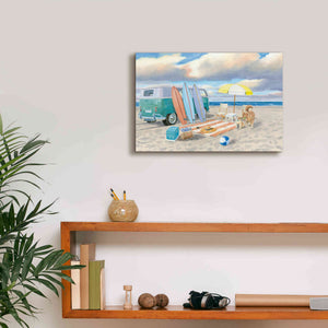 'Beach Ride II' by James Wiens, Canvas Wall Art,18 x 12