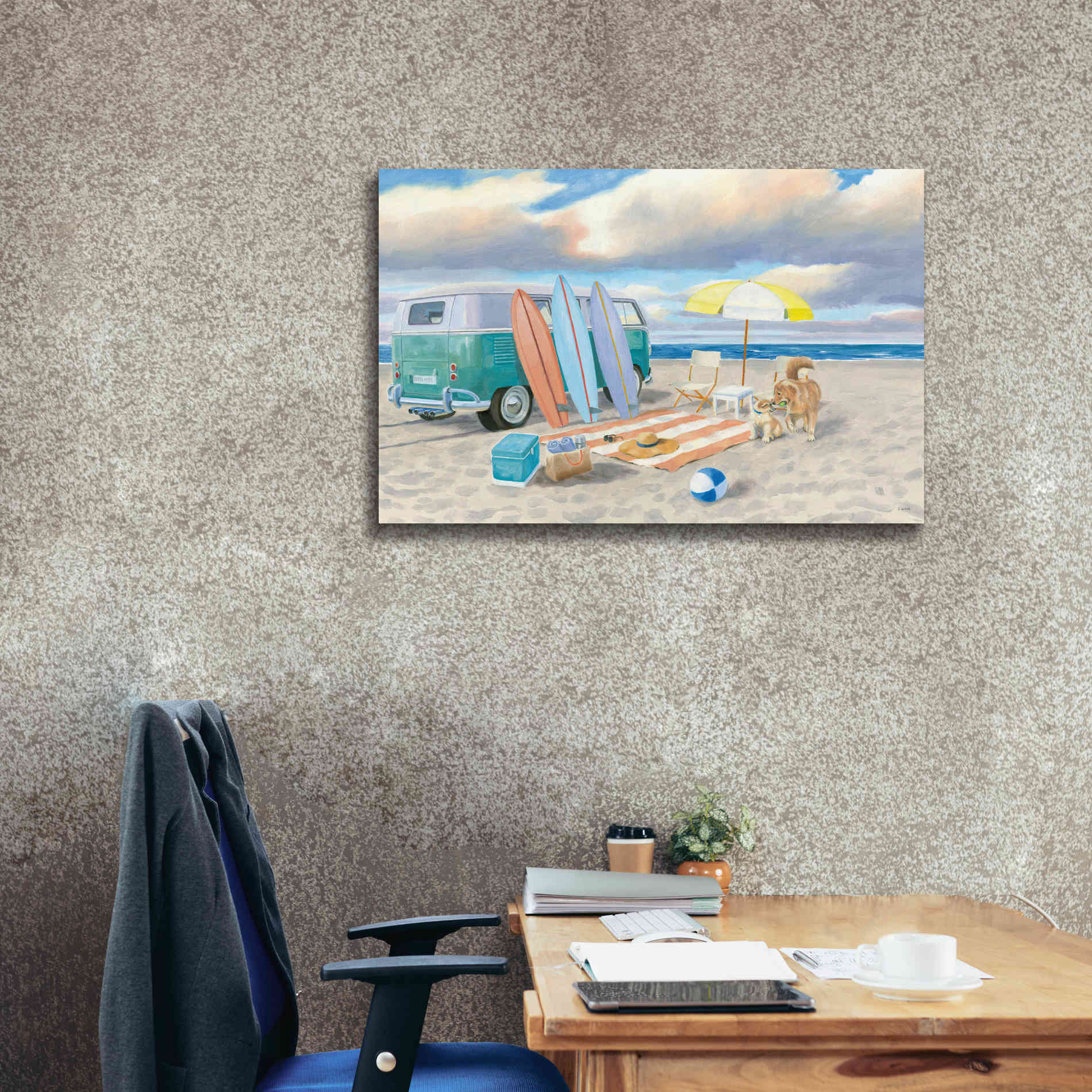 'Beach Ride II' by James Wiens, Canvas Wall Art,40 x 26