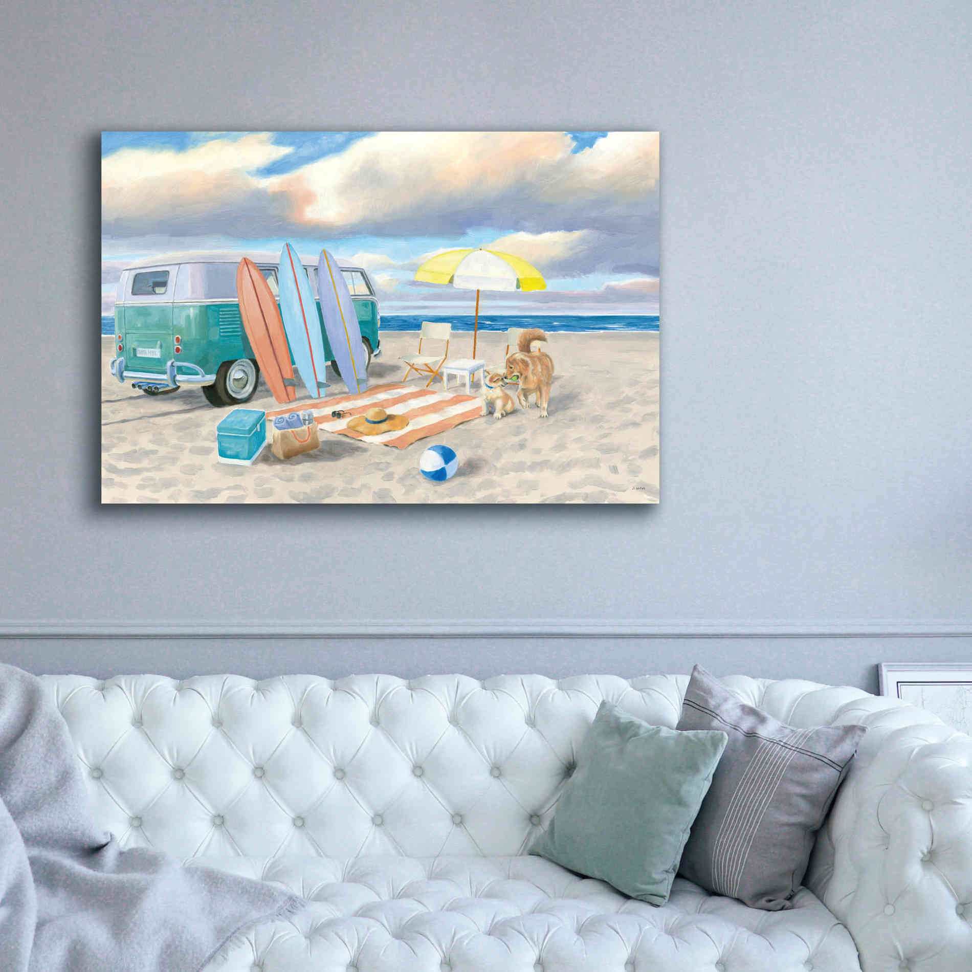 'Beach Ride II' by James Wiens, Canvas Wall Art,60 x 40