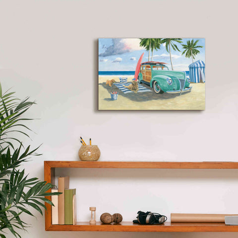 Image of 'Beach Ride III' by James Wiens, Canvas Wall Art,18 x 12
