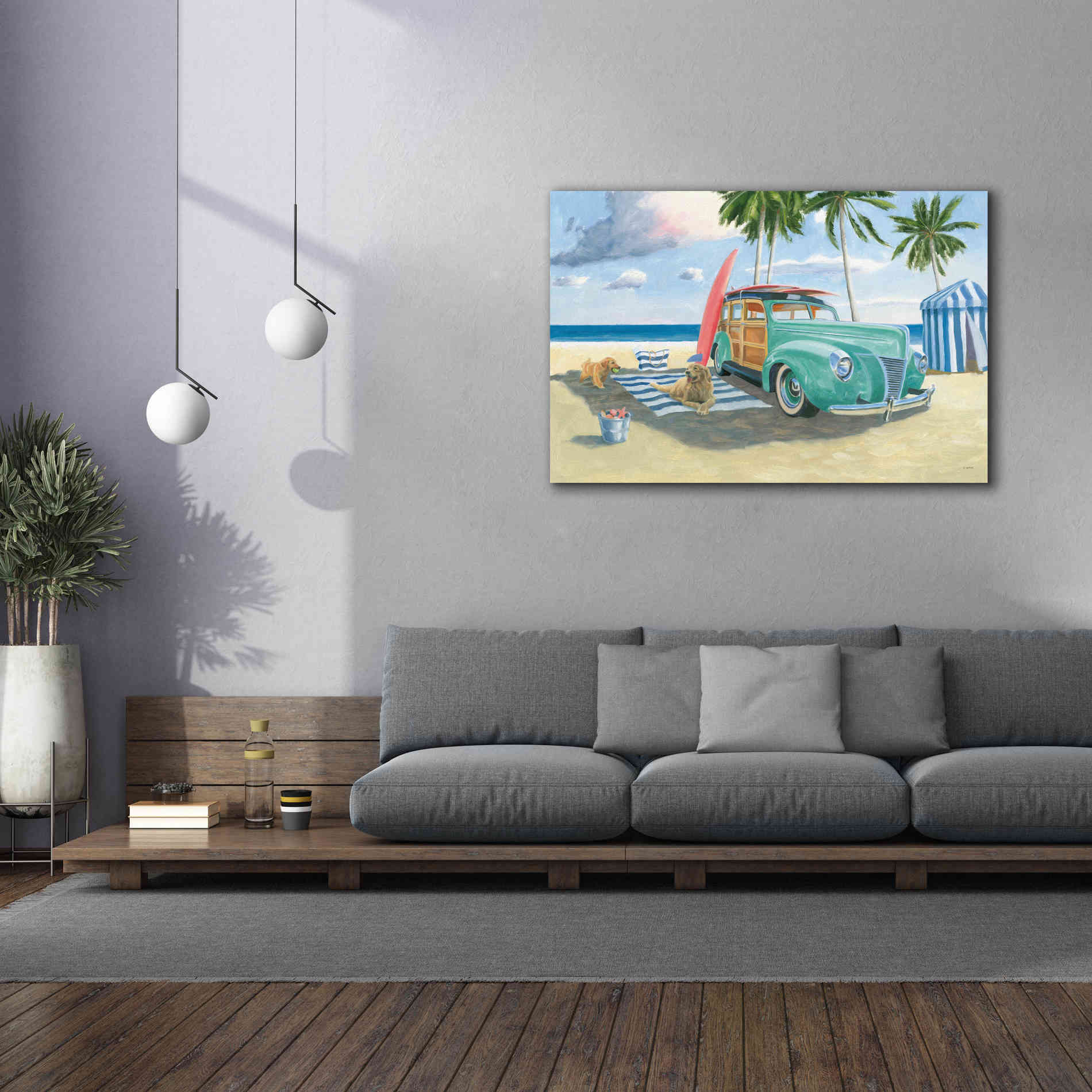 'Beach Ride III' by James Wiens, Canvas Wall Art,60 x 40