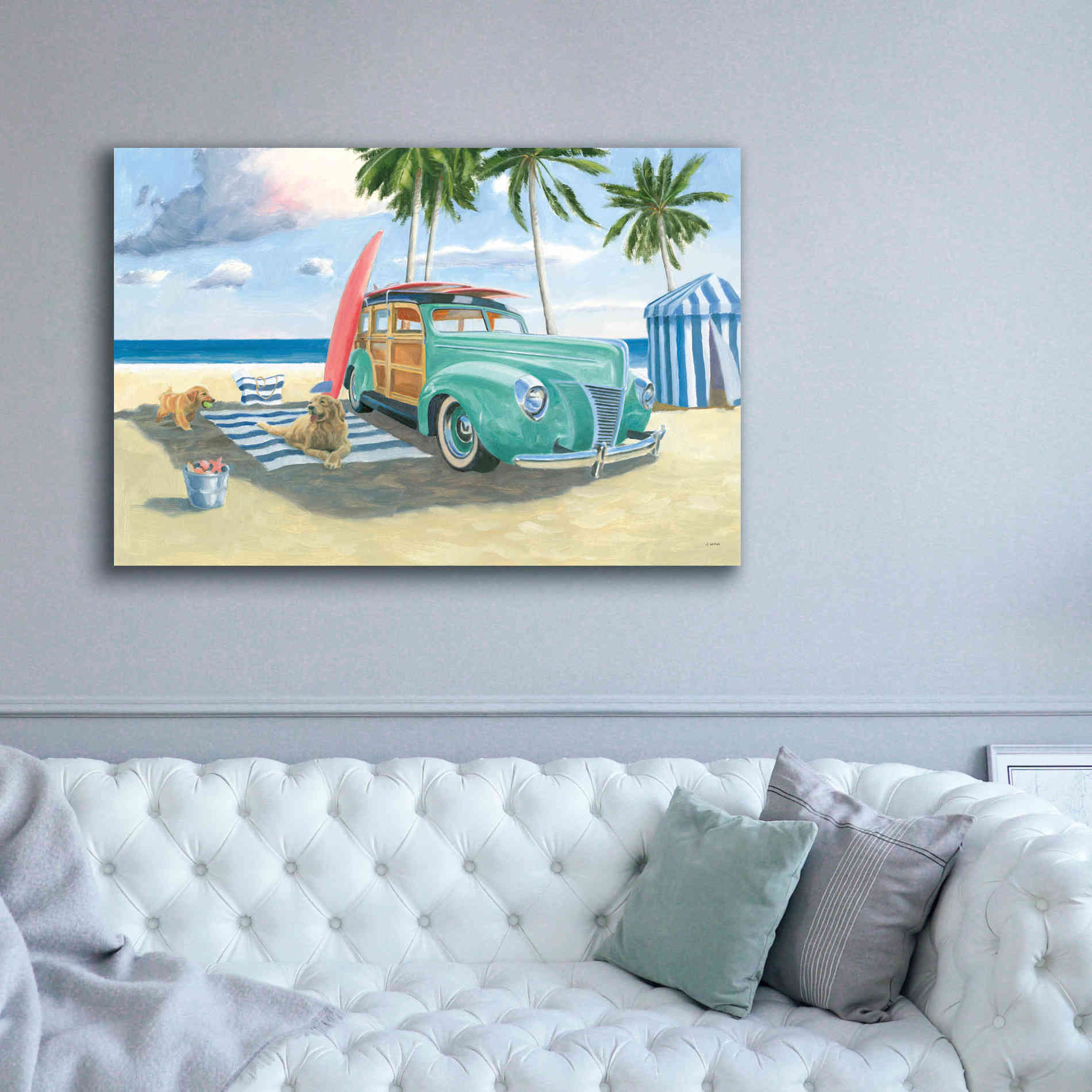 'Beach Ride III' by James Wiens, Canvas Wall Art,60 x 40