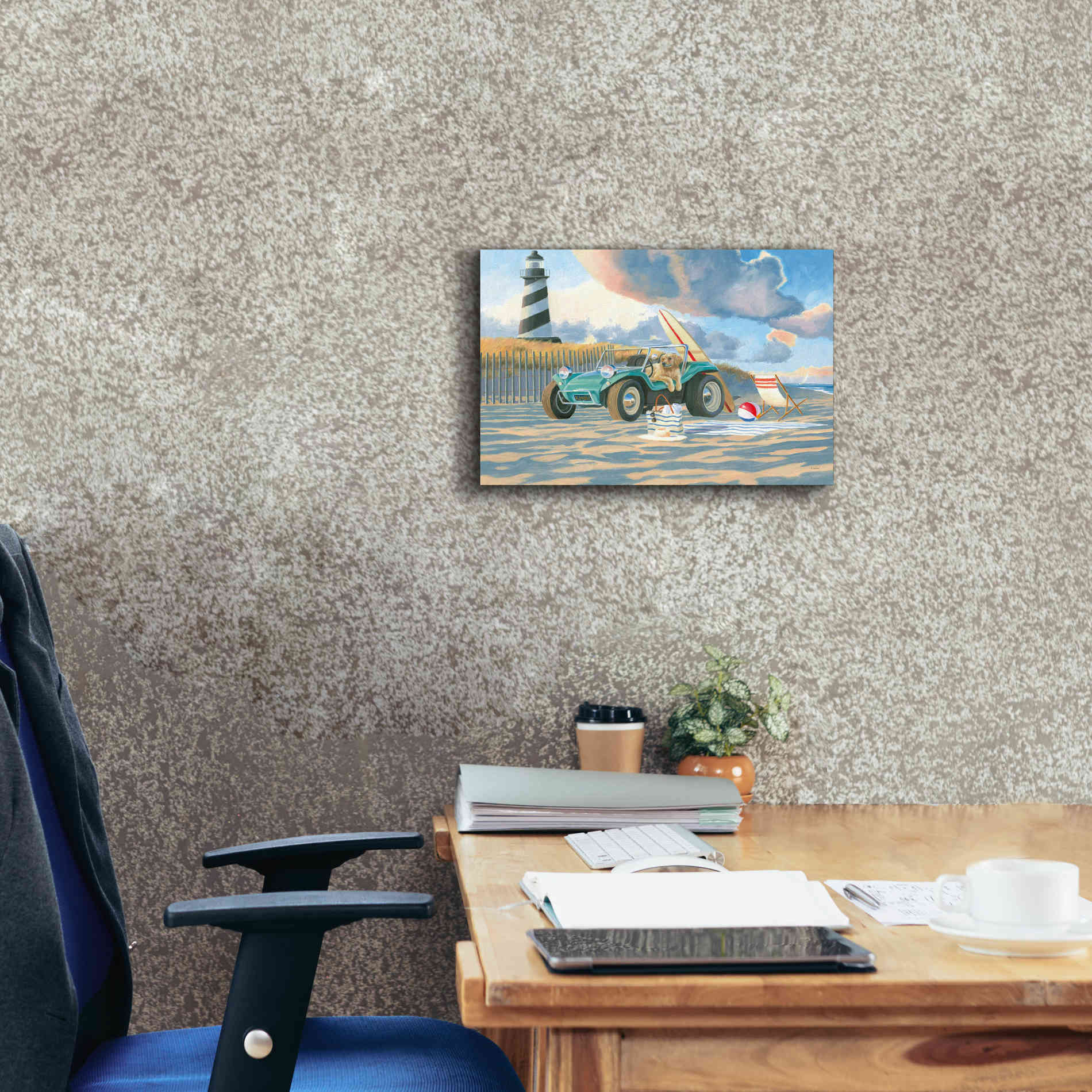 'Beach Ride IV' by James Wiens, Canvas Wall Art,18 x 12