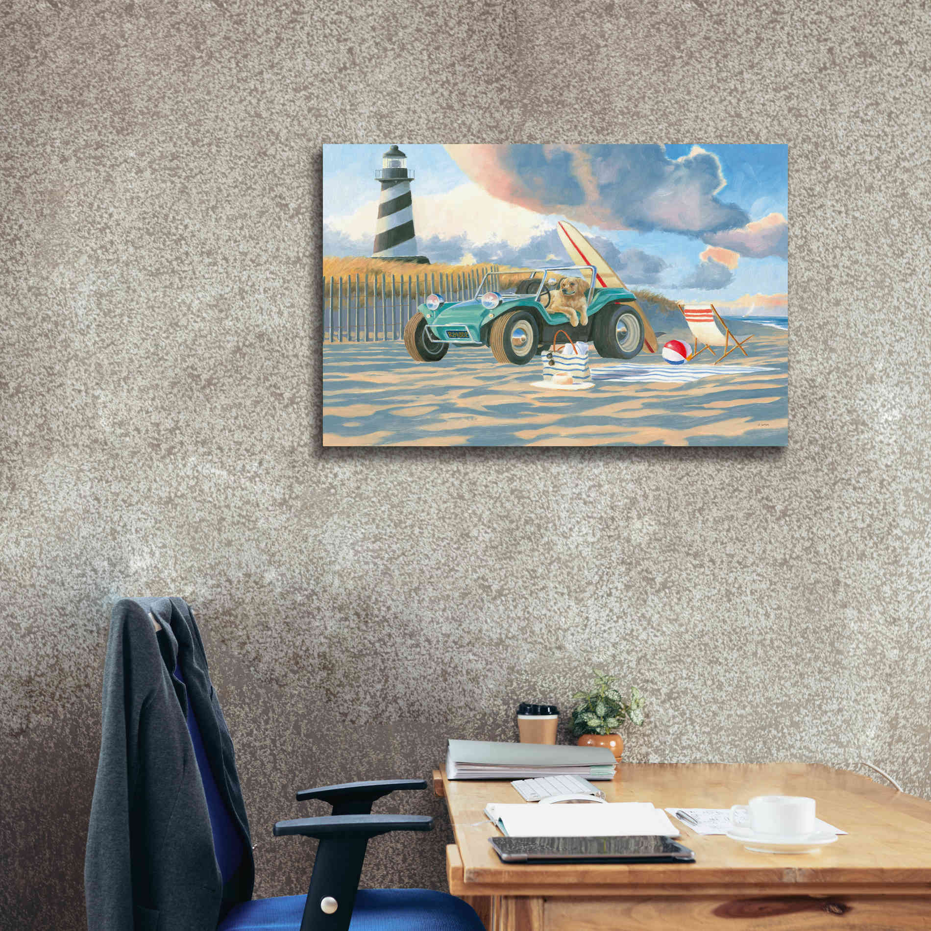'Beach Ride IV' by James Wiens, Canvas Wall Art,40 x 26