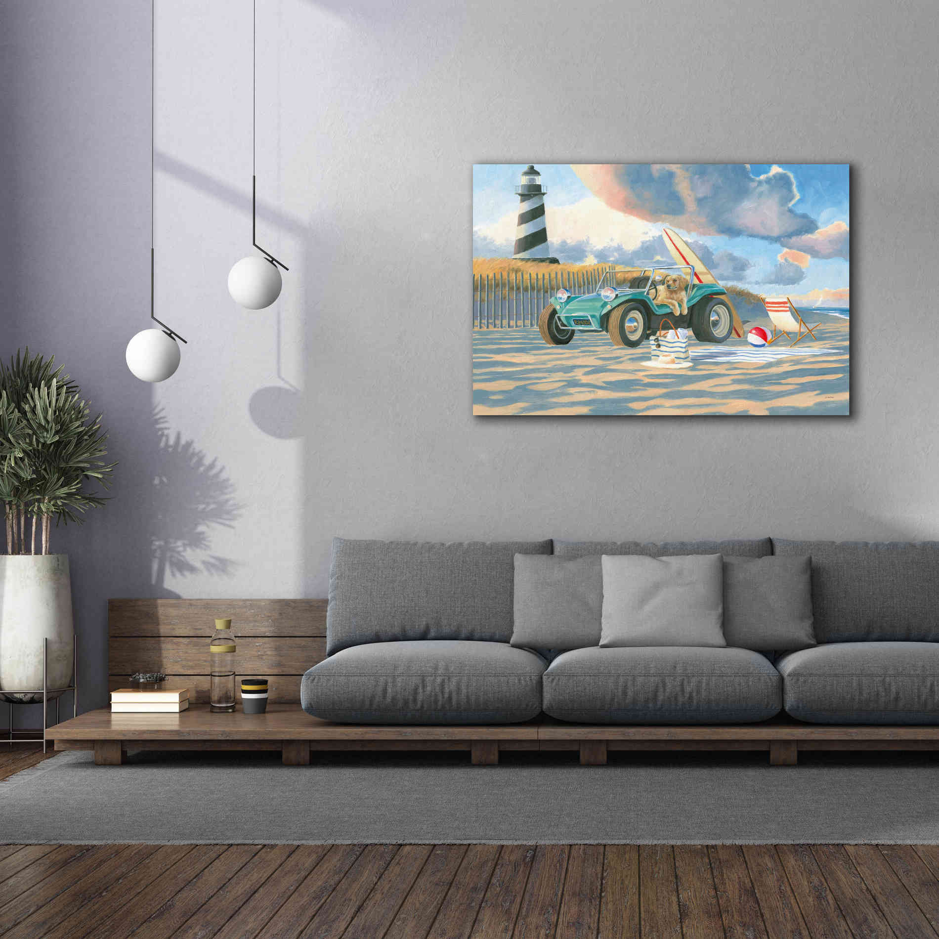 'Beach Ride IV' by James Wiens, Canvas Wall Art,60 x 40