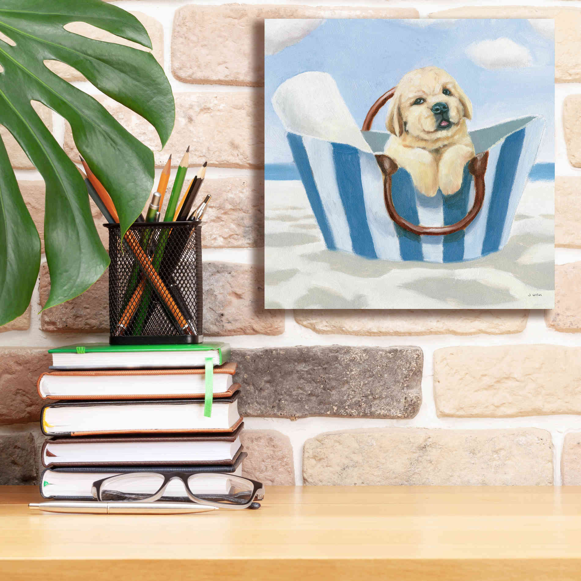 'Beach Ride VI' by James Wiens, Canvas Wall Art,12 x 12