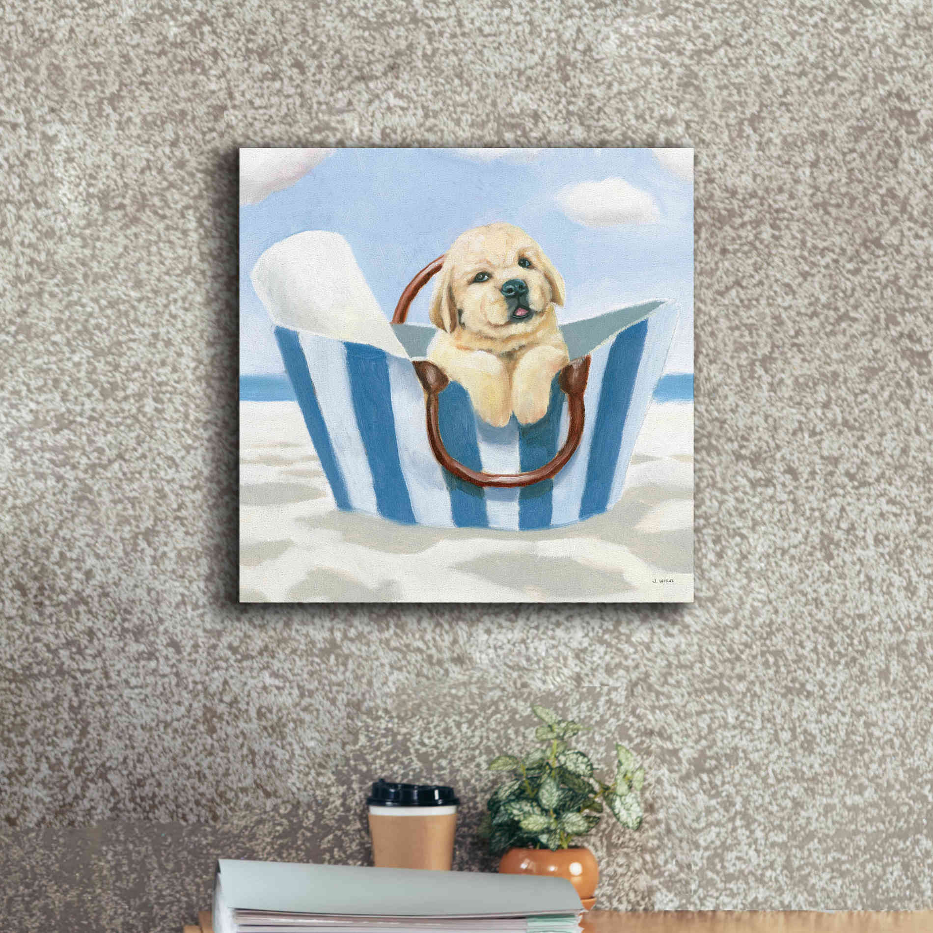 'Beach Ride VI' by James Wiens, Canvas Wall Art,18 x 18