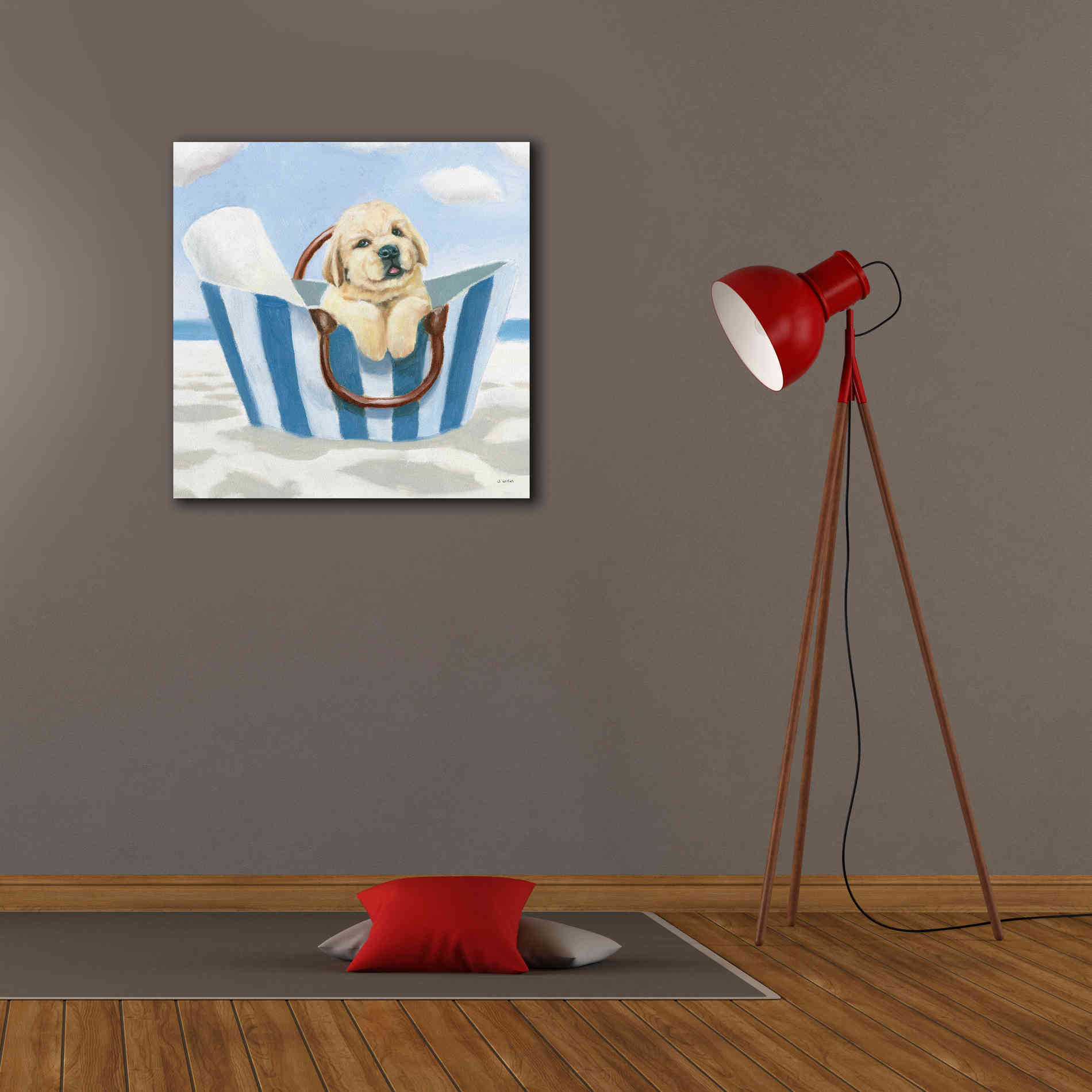 'Beach Ride VI' by James Wiens, Canvas Wall Art,26 x 26