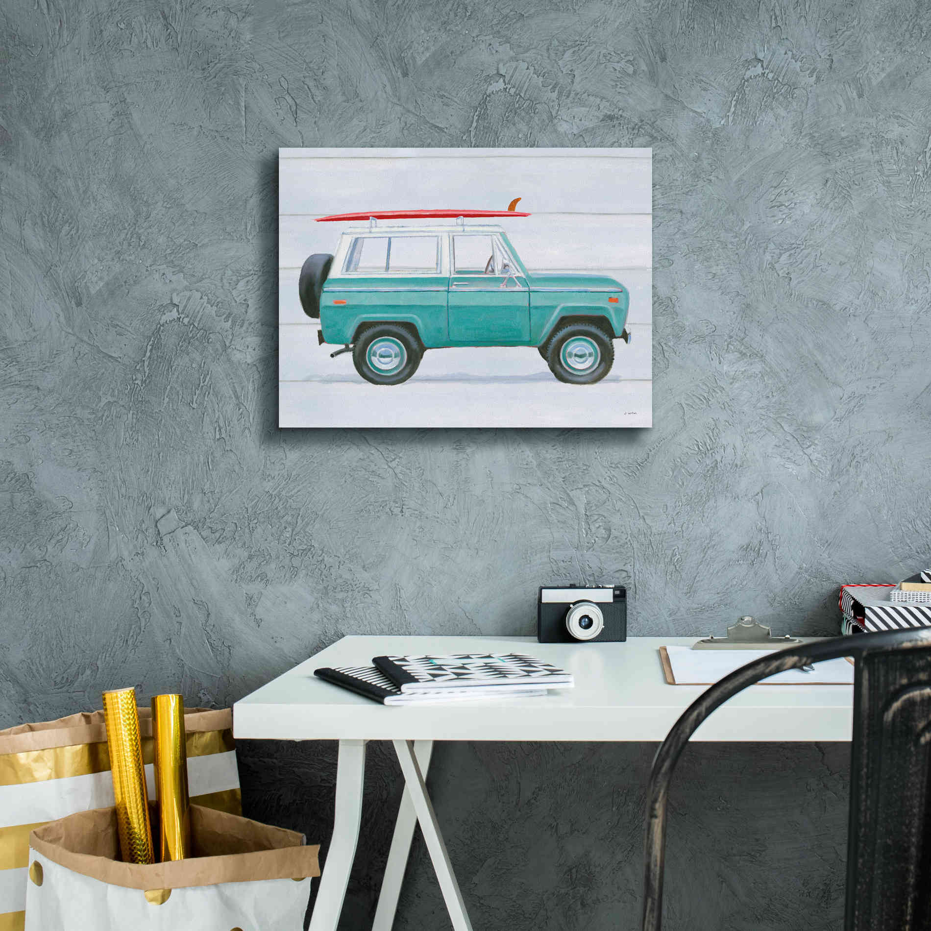 'Beach Ride VII' by James Wiens, Canvas Wall Art,16 x 12