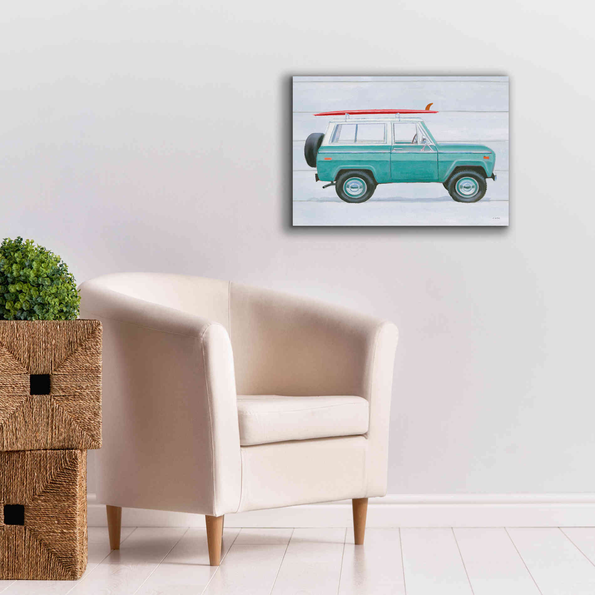 'Beach Ride VII' by James Wiens, Canvas Wall Art,26 x 18