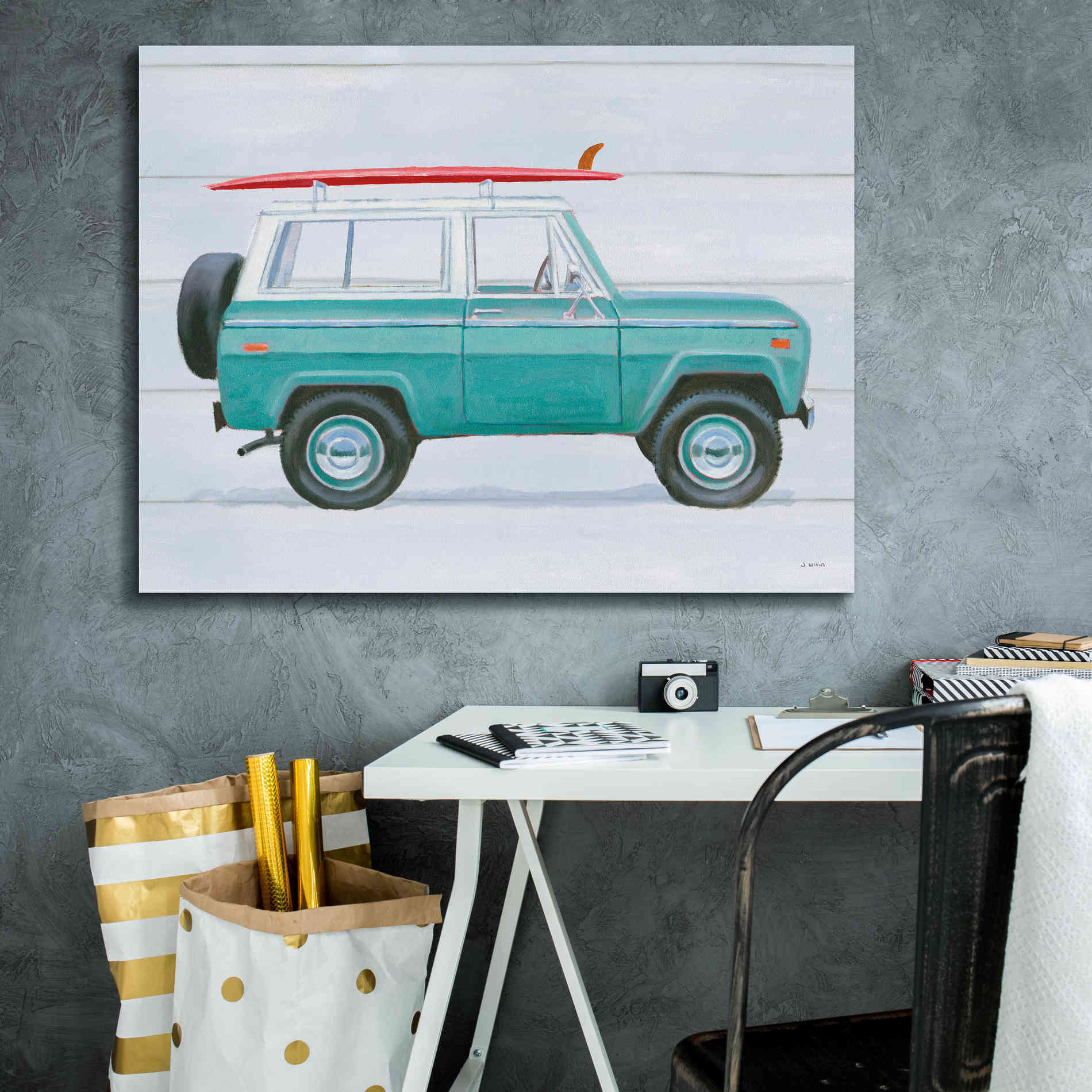 'Beach Ride VII' by James Wiens, Canvas Wall Art,34 x 26