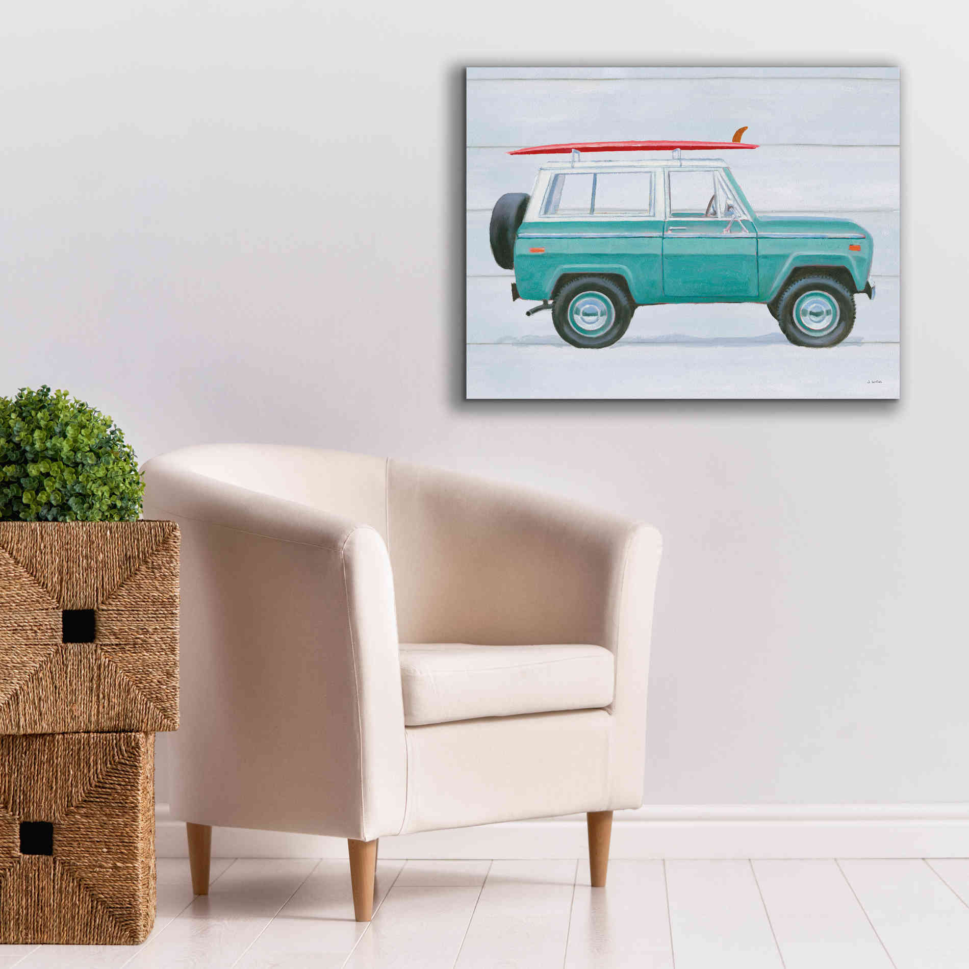 'Beach Ride VII' by James Wiens, Canvas Wall Art,34 x 26
