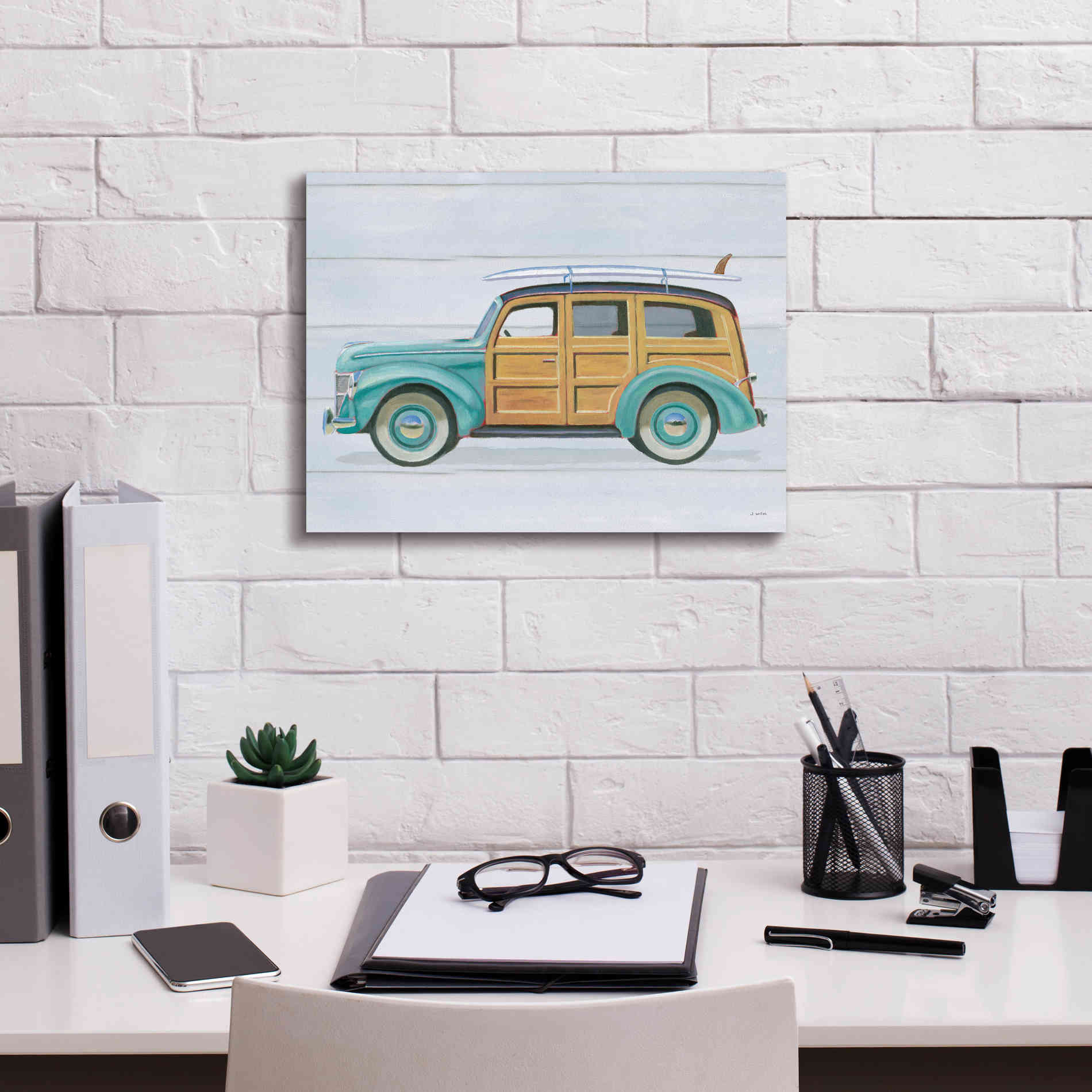 'Beach Ride VIII' by James Wiens, Canvas Wall Art,16 x 12