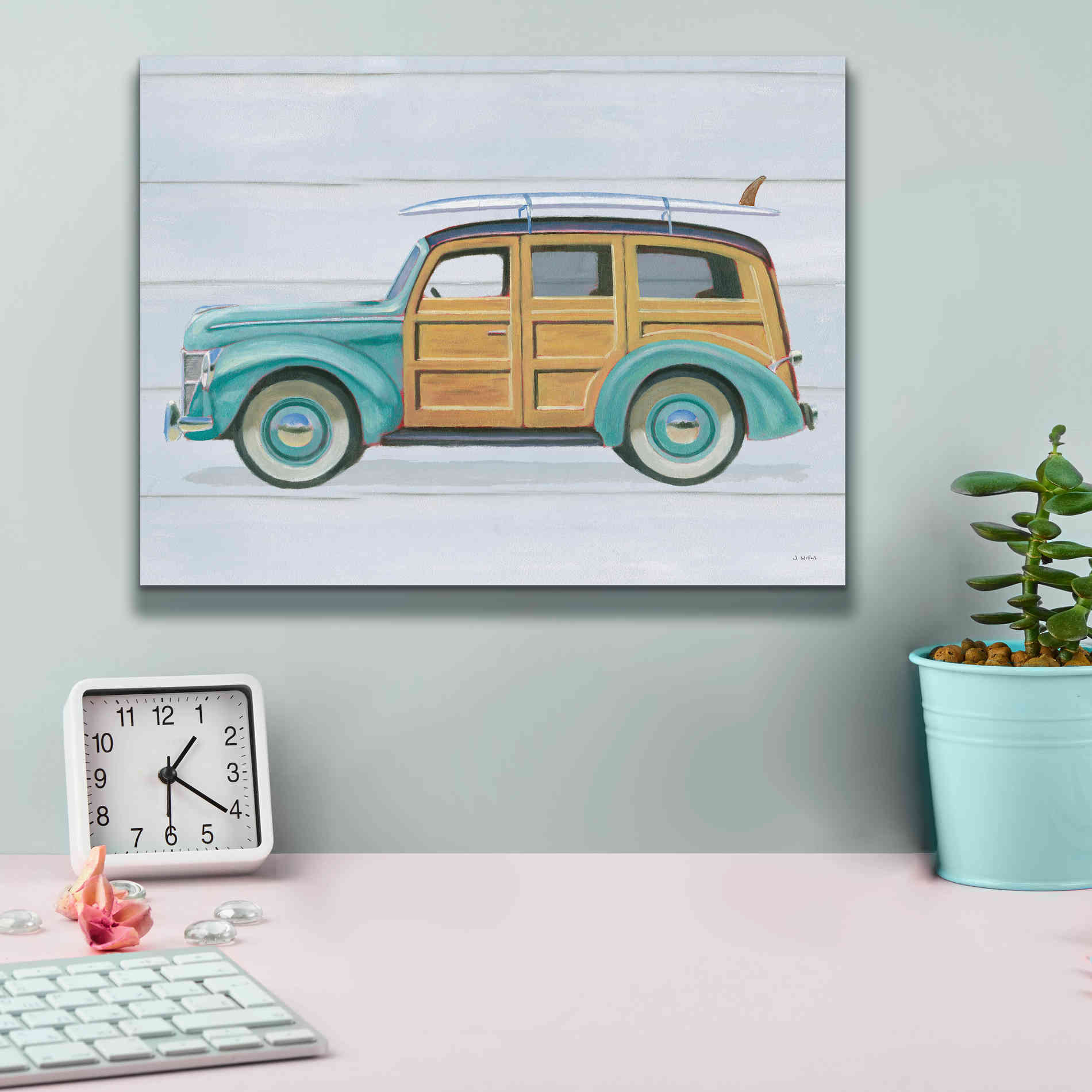 'Beach Ride VIII' by James Wiens, Canvas Wall Art,16 x 12