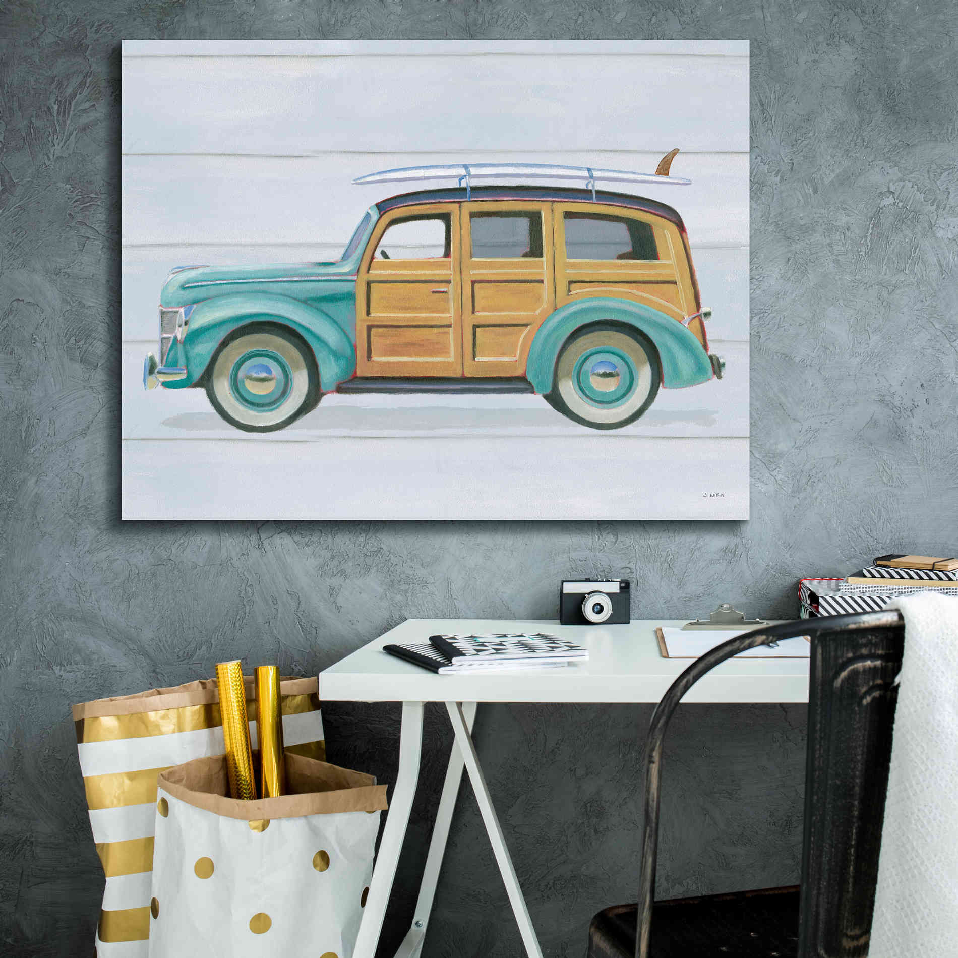 'Beach Ride VIII' by James Wiens, Canvas Wall Art,34 x 26