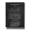 'Air Hockey Blueprint Patent Chalkboard,' Canvas Wall Art,12x16x1.1x0,18x26x1.1x0,26x34x1.74x0,40x54x1.74x0