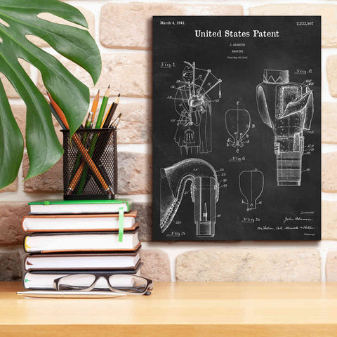 Image of 'Bagpipe Blueprint Patent Chalkboard,' Canvas Wall Art,12 x 16