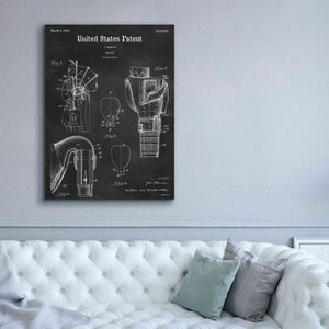 'Bagpipe Blueprint Patent Chalkboard,' Canvas Wall Art,40 x 54