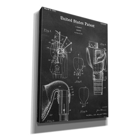 Image of 'Bagpipe Blueprint Patent Chalkboard,' Canvas Wall Art,12x16x1.1x0,18x26x1.1x0,26x34x1.74x0,40x54x1.74x0