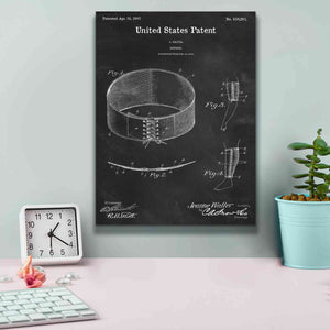 'Bandage Blueprint Patent Chalkboard,' Canvas Wall Art,12 x 16
