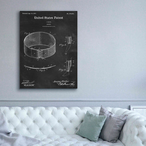Image of 'Bandage Blueprint Patent Chalkboard,' Canvas Wall Art,40 x 54