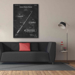 'Billard Cue Blueprint Patent Chalkboard,' Canvas Wall Art,40 x 54