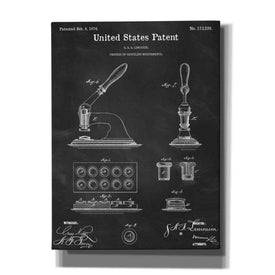 'Capsuling Medicine Blueprint Patent Chalkboard,' Canvas Wall Art,12x16x1.1x0,18x26x1.1x0,26x34x1.74x0,40x54x1.74x0