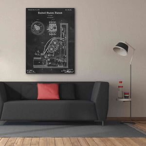 'Cash Register Blueprint Patent Chalkboard,' Canvas Wall Art,40 x 54