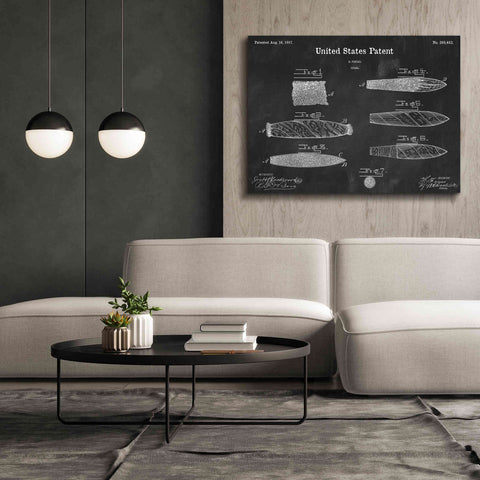 Image of 'Cigar Blueprint Patent Chalkboard,' Canvas Wall Art,54 x 40