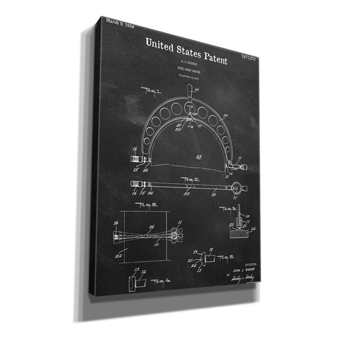 Image of 'Dial Snap Gauge Blueprint Patent Chalkboard,' Canvas Wall Art,12x16x1.1x0,18x26x1.1x0,26x34x1.74x0,40x54x1.74x0