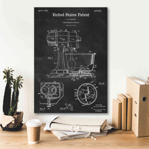 'Kitchen Mixer Blueprint Patent Chalkboard,' Canvas Wall Art,18 x 26