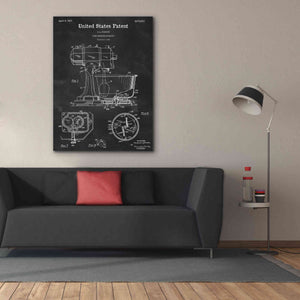 'Kitchen Mixer Blueprint Patent Chalkboard,' Canvas Wall Art,40 x 54