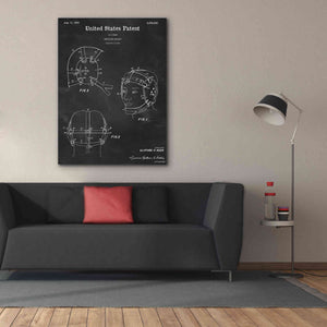 'Wrestling Headgear Blueprint Patent Chalkboard,' Canvas Wall Art,40 x 54