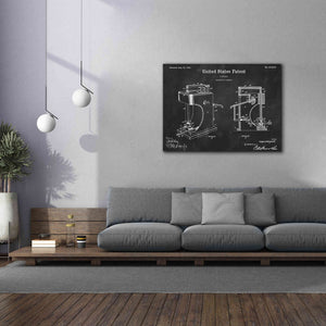 'Blacksmith's Hammer Blueprint Patent Chalkboard' Canvas Wall Art,54 x 40
