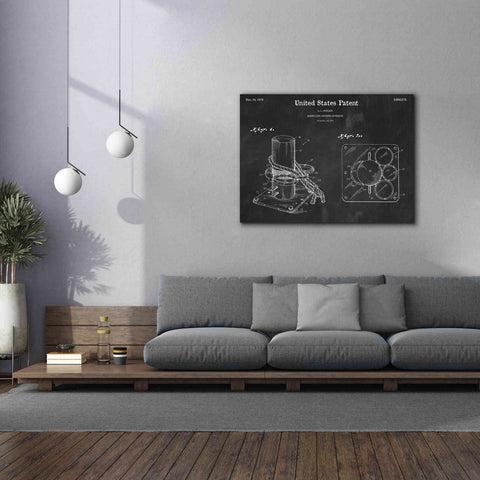 Image of 'Marine Line Secure Device Blueprint Patent Chalkboard,' Canvas Wall Art,54 x 40