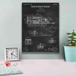 'Motor Hair Clipper Blueprint Patent Chalkboard,' Canvas Wall Art,12 x 16