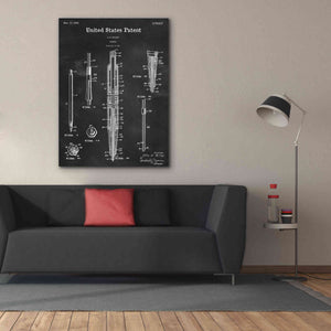 'Mechanical Pencil Blueprint Patent Chalkboard,' Canvas Wall Art,40 x 54