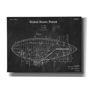 'Pony Blimp Blueprint Patent Chalkboard,' Canvas Wall Art,16x12x1.1x0,26x18x1.1x0,34x26x1.74x0,54x40x1.74x0