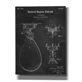 'Boxing Bag Blueprint Patent Chalkboard,' Canvas Wall Art,12x16x1.1x0,18x26x1.1x0,26x34x1.74x0,40x54x1.74x0