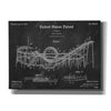 'Roller Coaster Blueprint Patent Chalkboard,' Canvas Wall Art,16x12x1.1x0,26x18x1.1x0,34x26x1.74x0,54x40x1.74x0