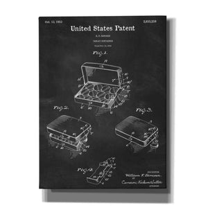 'Pharmacy Tablet Container Blueprint Patent Chalkboard,' Canvas Wall Art,12x16x1.1x0,18x26x1.1x0,26x34x1.74x0,40x54x1.74x0