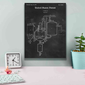 'Vacuum Pan Blueprint Patent Chalkboard,' Canvas Wall Art,12 x 16