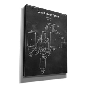 'Vacuum Pan Blueprint Patent Chalkboard,' Canvas Wall Art,12x16x1.1x0,18x26x1.1x0,26x34x1.74x0,40x54x1.74x0