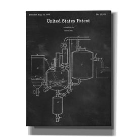 'Vacuum Pan Blueprint Patent Chalkboard,' Canvas Wall Art,12x16x1.1x0,18x26x1.1x0,26x34x1.74x0,40x54x1.74x0