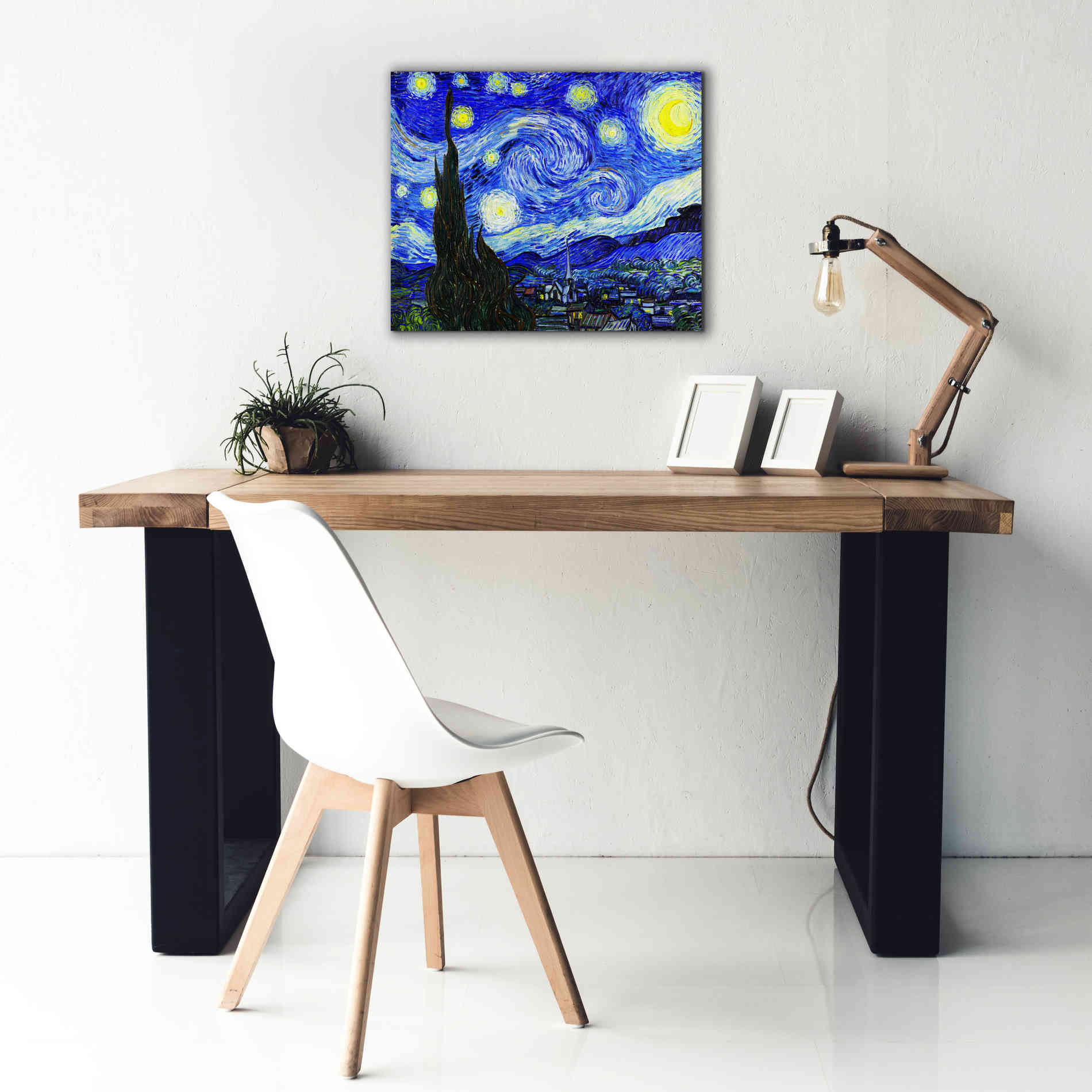 'The Starry Night' by Vincent van Gogh, Canvas Wall Art,24 x 20