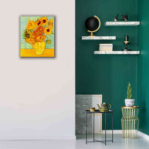 'Still Life: Vase with Twelve Sunflowers' by Vincent van Gogh, Canvas Wall Art,20 x 24