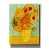 'Still Life: Vase with Twelve Sunflowers' by Vincent van Gogh, Canvas Wall Art,12x16x1.1x0,20x24x1.1x0,26x30x1.74x0,40x54x1.74x0