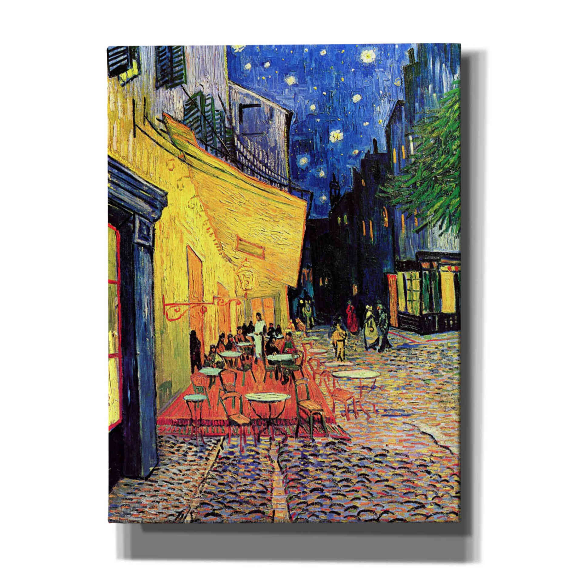 'Cafe Terrace at Night' by Vincent van Gogh, Canvas Wall Art,12x16x1.1x0,20x24x1.1x0,26x30x1.74x0,40x54x1.74x0