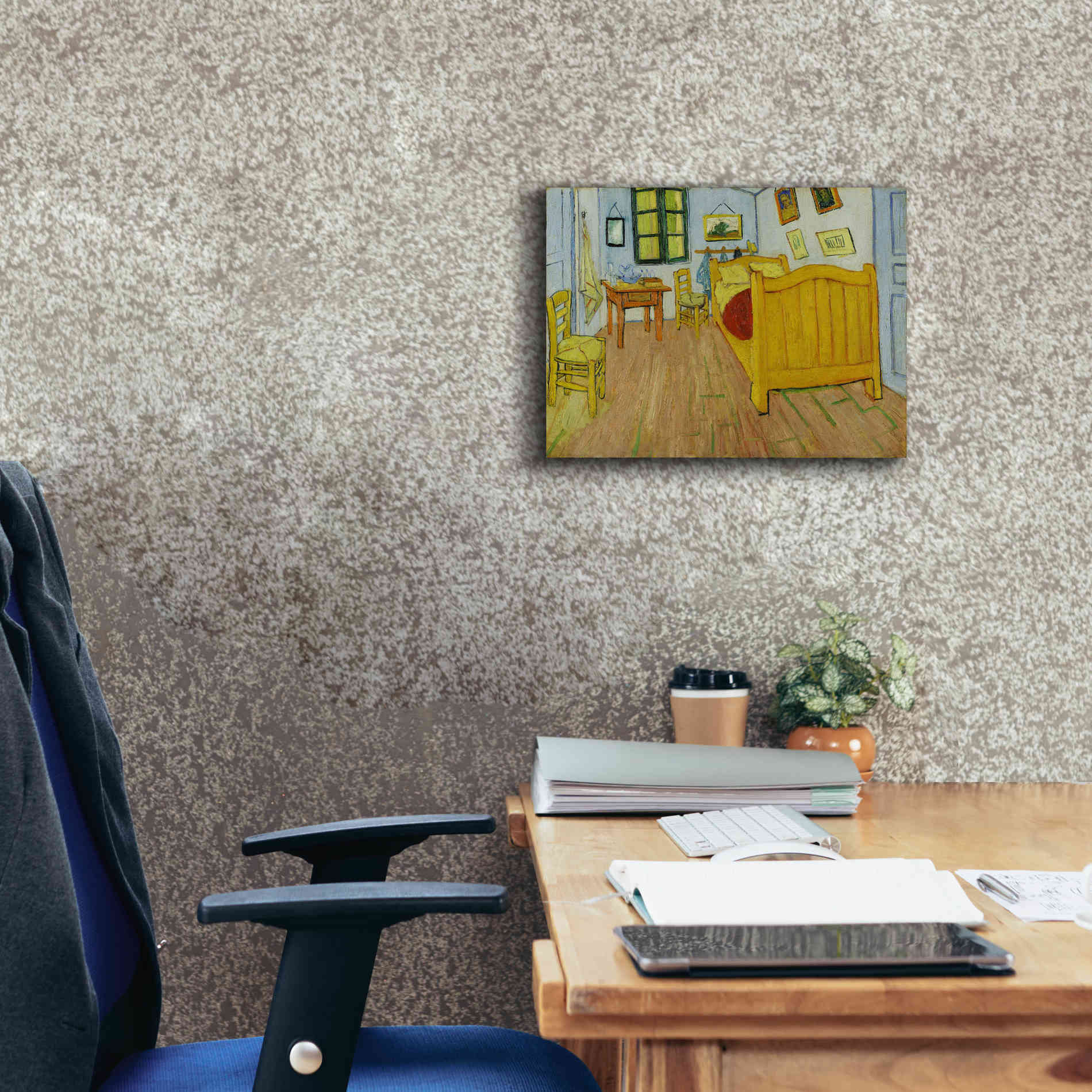 'Bedroom in Arles' by Vincent van Gogh, Canvas Wall Art,16 x 12