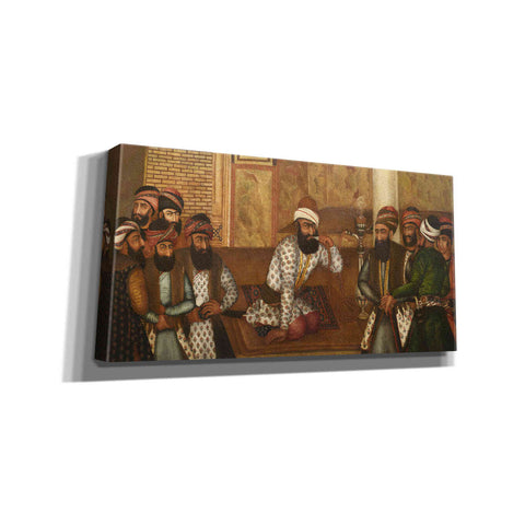 Image of 'The Royal Court of Karim Khan' by Mohammad Sadiq, Canvas Wall Art,24x12x1.1x0,40x20x1.74x0,60x30x1.74x0